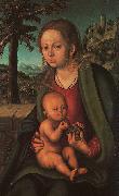 Lucas  Cranach The Madonna with the Bunch of Grapes Sweden oil painting reproduction